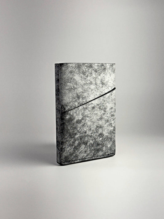 black keeper leather wallet front closed view on a white background